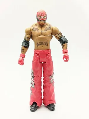 2011 Mattel WWE Rey Mysterio Red Silver Black Signature Series Wrestling Figure • $6.99