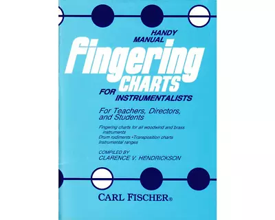Handy Manual Fingering Charts For Instrumentalists - O3876 • $14.99