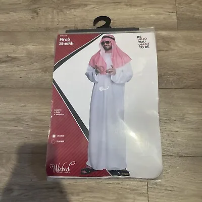 £19.95 • Buy Arab Saudi Prince World Cup Arabian Oil Tycoon Sheik Fancy Dress Costume Mens