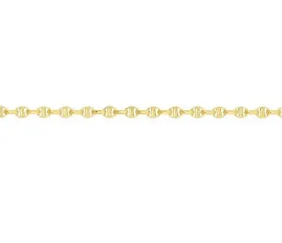 14k Yellow Gold Mens Anchor Mariner Chain Necklace 3MM  4.7 Grams 18  • $500