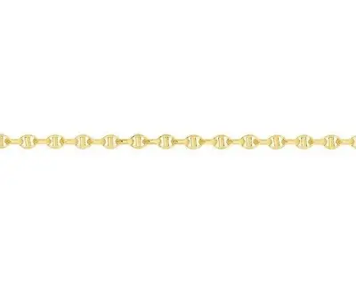 14k Yellow Gold Mens Anchor Mariner Chain Necklace 3MM  5. 6 Grams  22  • $552