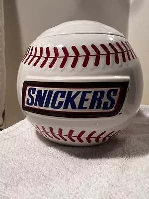 Vintage Snickers Baseball Cookie Jar And/or Candy Jar • $8