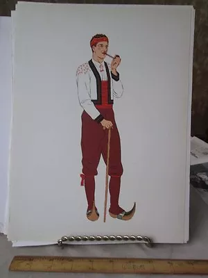 Vintage PrintCOSTUME MAN Of BETHMALE VALLEYFrench Costumes1939 • $15