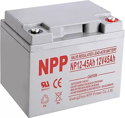 NP12-45Ah 12V 45Ah AGM Deep Cycle Rechargeable Battery For Scooter Wheelchair • $108.99