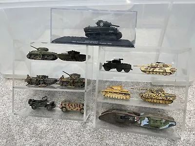 £19.01 • Buy Diecast Model Tanks, Jeep, And Soldiers 1:72