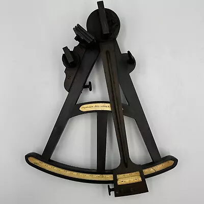 VINTAGE 1800s SPENCER BROWNING & CO LONDON SEXTANT/OCTANT ANTIQUE NAUTICAL • $81