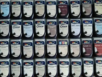 £4.50 • Buy Dulux Interior Tester Paint - 30ml - Tester Pots With Roller -Brand New & Sealed