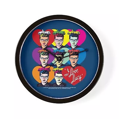 CafePress I Love Lucy: Headshot Hearts Wall Clock (1905271115) • $29.99