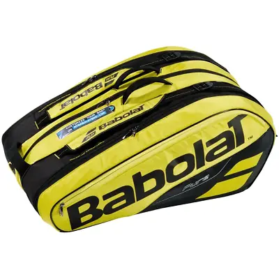 *NEW* Babolat Pure Aero 12-Pack Yellow Black Tennis Racquet Bag Backpack Straps • $124.99
