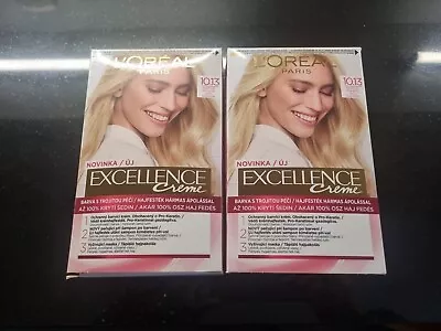 L'OREAL PARIS EX Creme Triple Care Colour 10.13 Natural Light Baby Blonde X 2 • £7.49