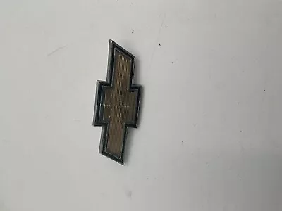 Vintage Chevrolet Bowtie Black Chrome Metal Emblem Pt  14069240 • $19.99