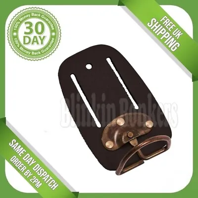 Leather Hammer Holder Swivel Loop Oil Tanned Leather Tool Belt Holster Holder • £6.19