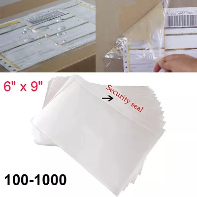 100-1000 Clear Packing List Envelopes 6 X9  Shipping Label Pouches Self Adhesive • $10.98