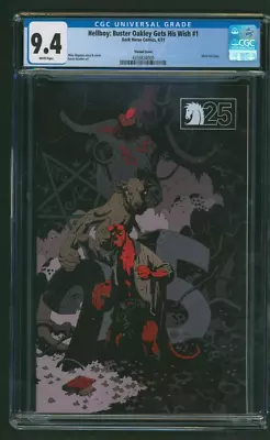 Hellboy Buster Oakley Gets His Wish #1 25th Anniversary Mignola Variant CGC 9.4 • $89.95