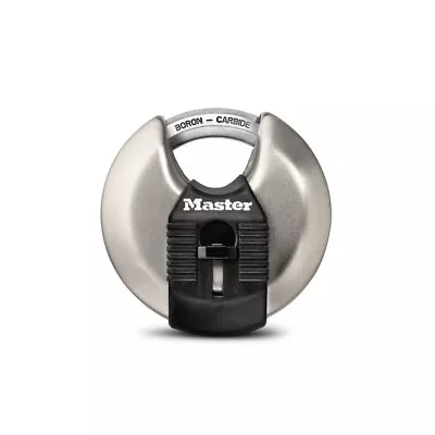 Master Lock M50XD Magnum Heavy Duty Stainless Steel Discus Padlock With Key • $16.99