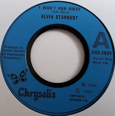 £2.29 • Buy Alvin Stardust - I Won't Run Away - 7  Vinyl Single