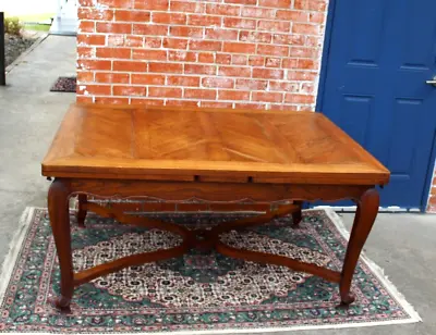 French Antique Oak Wood Louis XV Table | Dining Room Furniture • $2500