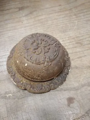 1890's Victorian Eastlake Intricate Design Cast Iron Mechanical Door Bell Ringer • $29.95