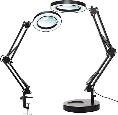 10X Magnifying Glass With Light And Stand KIRKAS 2-In-1 Stepless Dimmable LED M • $62.99