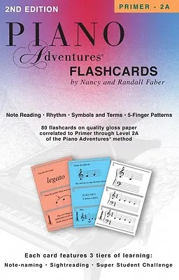 Piano Adventures Flashcards In-a-Box Faber Piano Adventures NEW 000420218 • $8.95