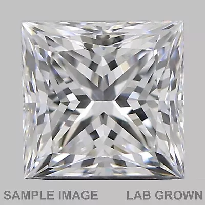 Princess Cut IGI Certified E SI1 Clarity LabGrown Man Made Diamond 1.00 Carat • $1276