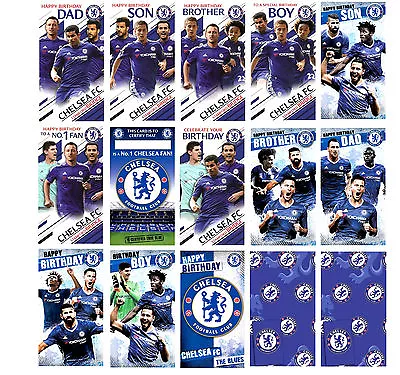 Official CHELSEA FOOTBALL Team Birthday Cards + Gift Wrap~Dad Brother Son Popup • £3.65