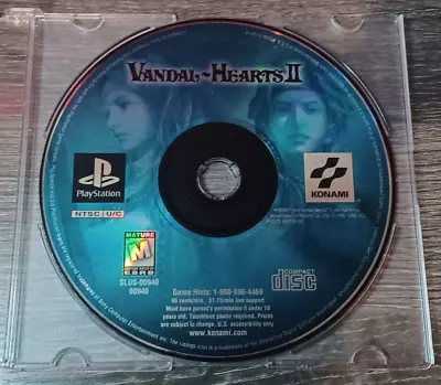 Vandal-Hearts II (2) (Sony PlayStation 1 1999) PS1 Disc Only TESTED • $54.99