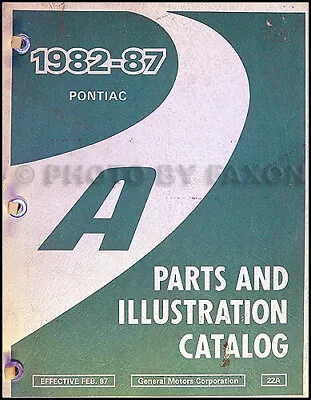 Pontiac 6000 Illustrated Parts Book 1987 1986 1985 1984 1983 Master Part Catalog • $41.95