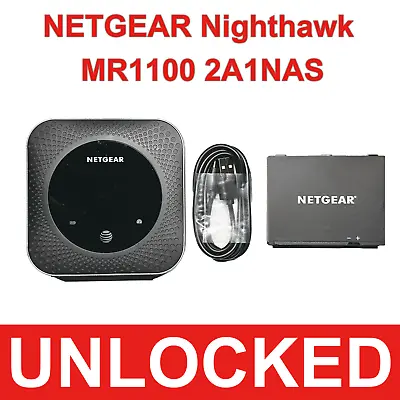 Unlocked NETGEAR Nighthawk MR1100 2A1NAS LTE Mobile Hotspot Router T-Mobile AT&T • $75