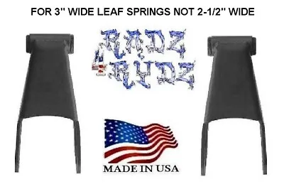1982-1997 Ford F250 F350 HD 3  Wide Leaf 2  Drop Lowering Shackles Leveling Kit • $59.90