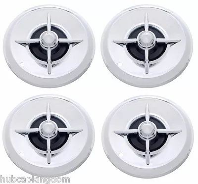 $262.45 • Buy 15  LANCER Style FLIPPER Hot Rod Custom Chrome Hubcaps Wheelcover SET