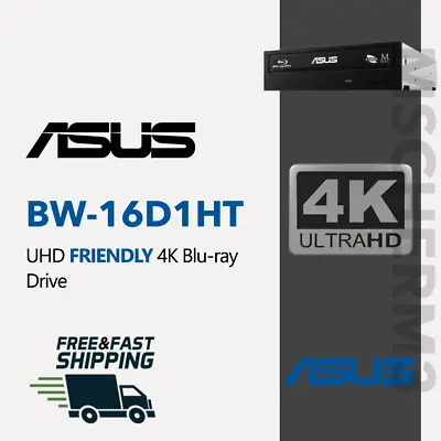 ASUS BW-16D1HT International Blu-Ray Writer UltraHD UHD Unlocked Firmware V3.10 • $245.75