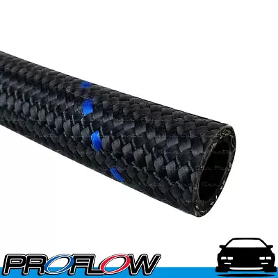 PROFLOW Rubber Fuel Hose Nylon Braided Petrol E85 Diesel AN -12 (AN12) 3/4  1m • $52.79