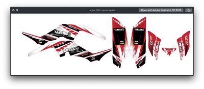 $130.20 • Buy Fits Yamaha Raptor 350 Graphic Decal Kit Stickers Atv Racing Calcomanias