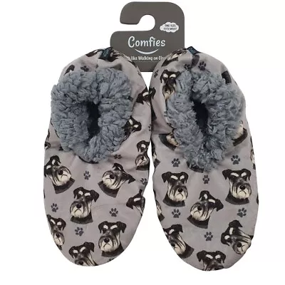 Schnauzer Slippers Uncropped - Non Slip • $19.99