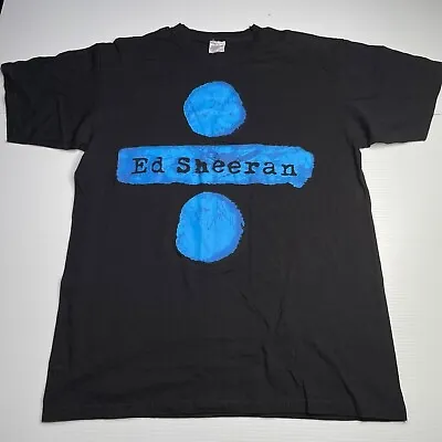 Ed Sheeran Divide World Tour T Shirt Mens Size M Black Blue Concert Casual Style • $32.95