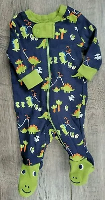 Baby Boy Gymboree Preemie To 5lbs Dino Dude Footed Outfit • $32.99