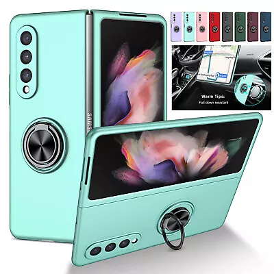 $9.91 • Buy Shockproof Case For Samsung Galaxy Z Fold 4 3 2 5G Magnetic Ring Stand Cover