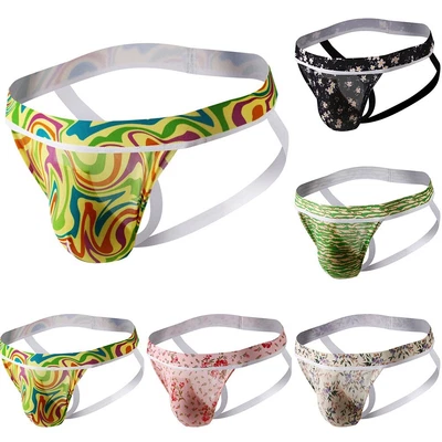 £3.80 • Buy Clothes Mens Underwear See Through Print Sexy Shorts Underpants Breathable