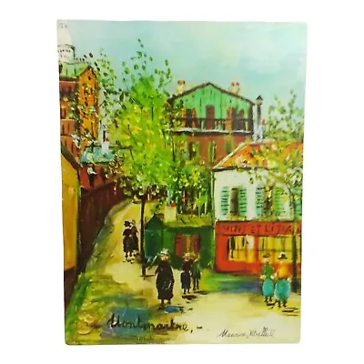 Vintage Maurice Utrillo Montmartre Giclee Canvas Painting Print 18x24  • $50.90