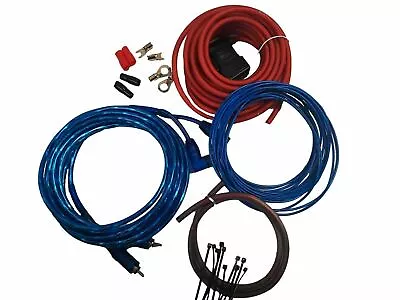 8 Gauge Amp Kit For Amplifier Install  Wiring Complete RCA Cable Red 1500W • $15.44