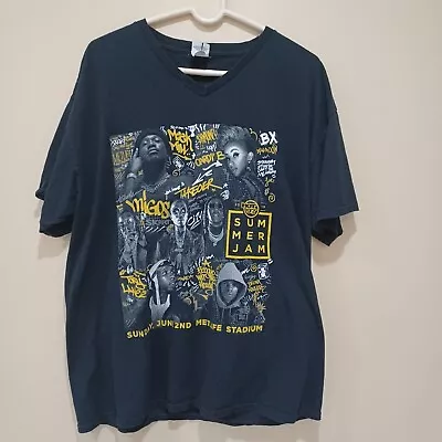 Hot 97 Summer Jam 2019 Concert T-Shirt Black Double Sided Meek Mill - XL • $30