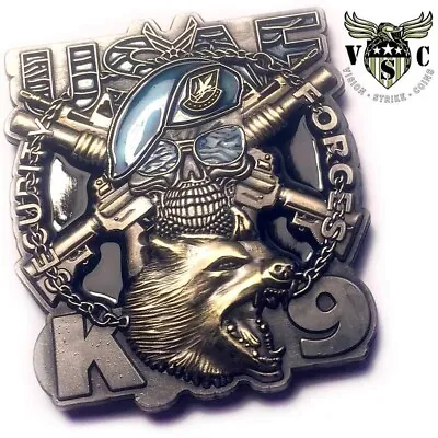 USAF K9 Security Forces Coin Veteran US Air Force Challenge Coin • $25.95