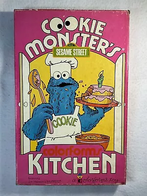 1974 Cookie Monster’s Colorforms Kitchen Featuring Jim Henson’s Muppets. • $12