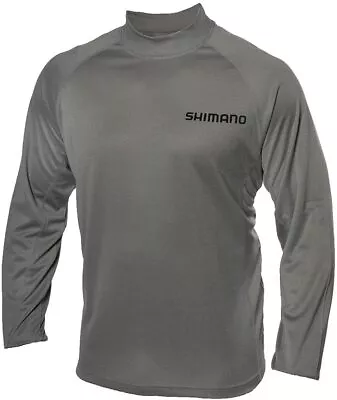$39.95 • Buy SHIMANO (3535) Long Sleeve Tech Tee Fishing Gear Mens, Size Large - Dark Gray