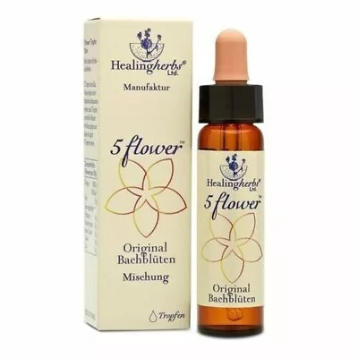 £7.45 • Buy 10ml Healing Herbs Dr Bach’s 5 Five Flower Combination Essence Remedy Rescue