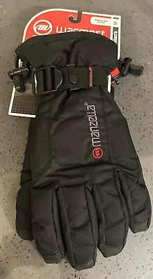 NEW Manzella Men's Black Nimbus Ski Gloves Waterproof Windproof Touchscreen • $19.95