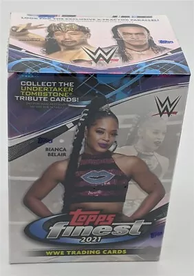 Factory Sealed 2021 Topps Finest WWE Wrestling Cards 7 Pack Blaster Box • $35.56