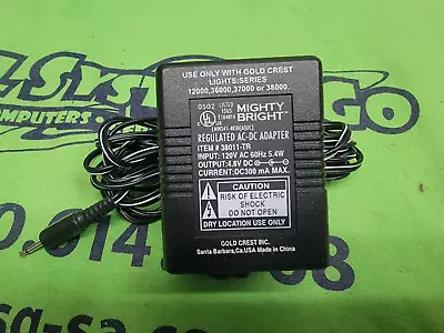 Mighty Bright Regulated AC Adapter Model 38011-TR - DC 4.8V 300mA Power Supply • $15.99