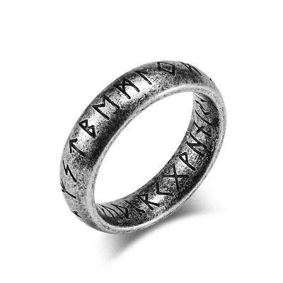 Viking Rings For Men Women Norse Raven Runes Vegvisir Compass Amulet Size 5-13 • $7.99